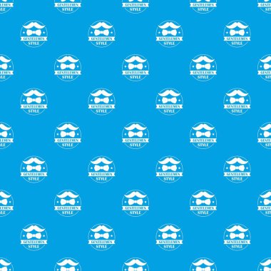 Beyler tarzı desen vektör kesintisiz mavi