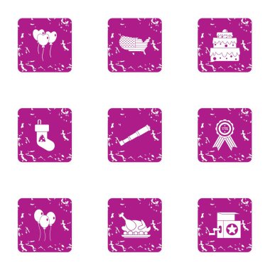 Amerikan tatil simgeler kümesi, grunge tarzı