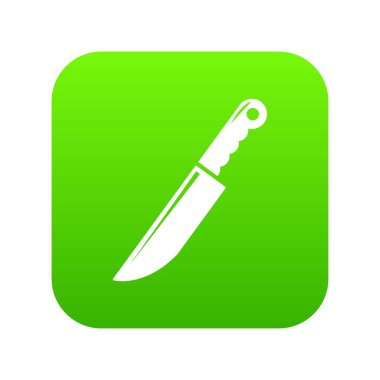 Bıçak yeşil simge vektör