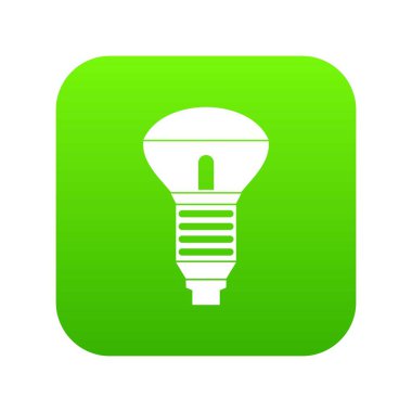 LED ampul simgesi dijital yeşil