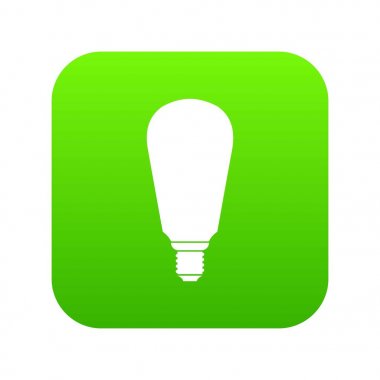 Ampul simgesi dijital yeşil