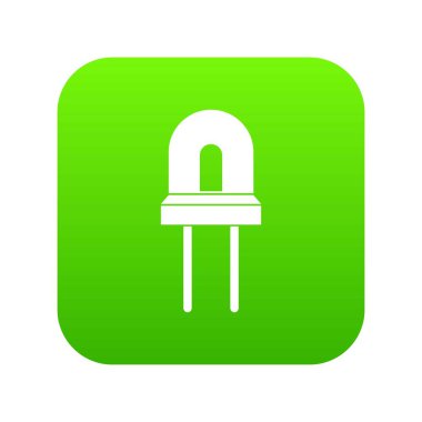 Halojen lamba simgesi dijital yeşil