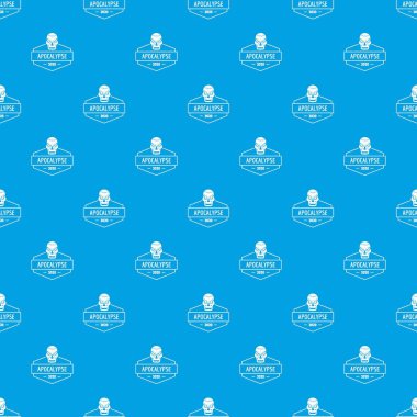 Zombi canavar desen vektör kesintisiz mavi