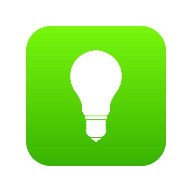 Ampul simgesi dijital yeşil