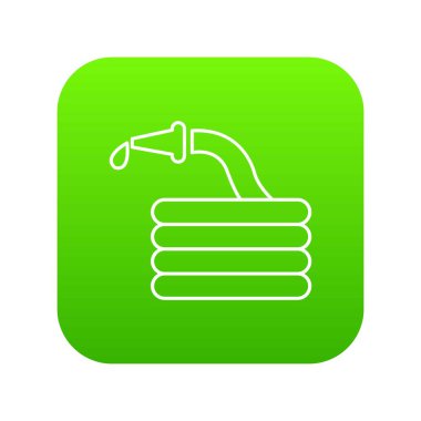 Su hortumu yeşil simge vektör