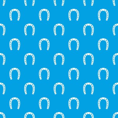 At nalı desen vektör kesintisiz mavi