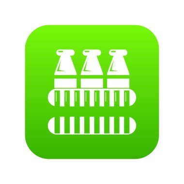 Yeşil simge vektör şişe süt