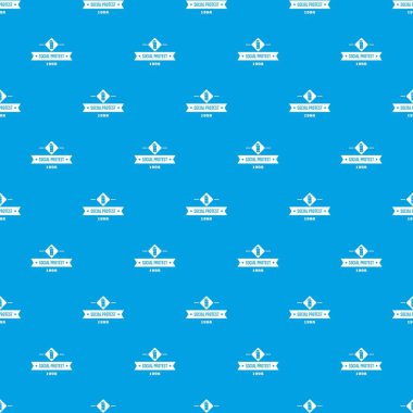 Protestocu gaz bombası desen vektör kesintisiz mavi