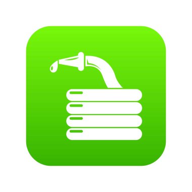 Su hortumu yeşil simge vektör