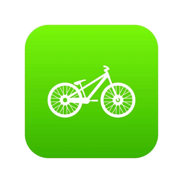 Bike icon digital green — Stock Vector