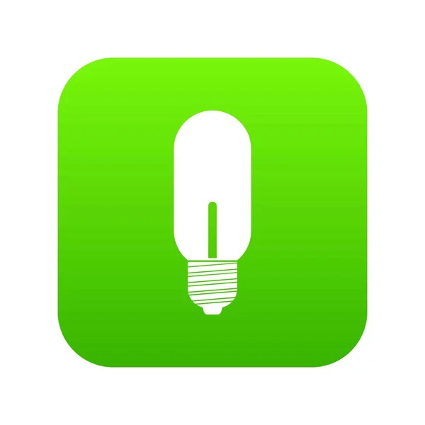 Λάμπα φωτός digital πράσινο εικονίδιο — Διανυσματικό Αρχείο