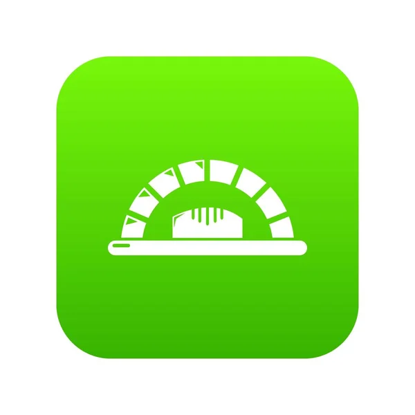 Brood oven pictogram groen vector — Stockvector