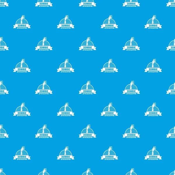 Zombi alıcı desen vektör kesintisiz mavi