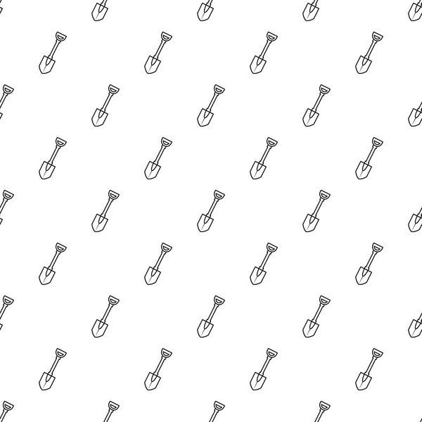 Shovel pattern vector seamless