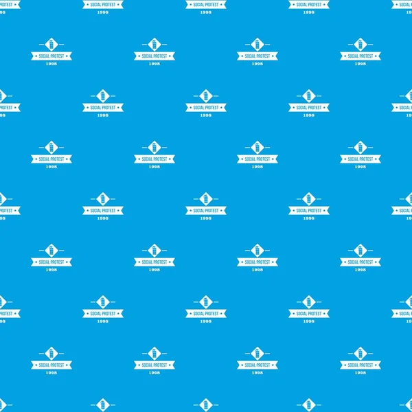 Protestocu gaz bombası desen vektör kesintisiz mavi