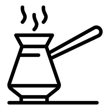 Kahve demliği simgesi, taslak biçimi