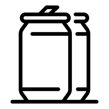 Enerji dolu teneke kutu simgesi, özet biçimi