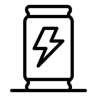 Kokteyl enerji içeceği ikonu, özet biçimi