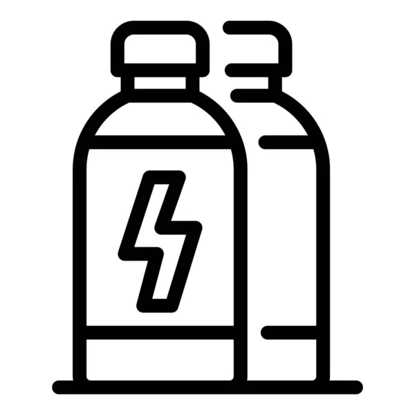 Power energy drink icon, περίγραμμα στυλ — Διανυσματικό Αρχείο