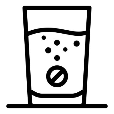 Aspirin cam ikonu, taslak biçimi