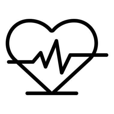 Kalp hızı simgesi, anahat stili