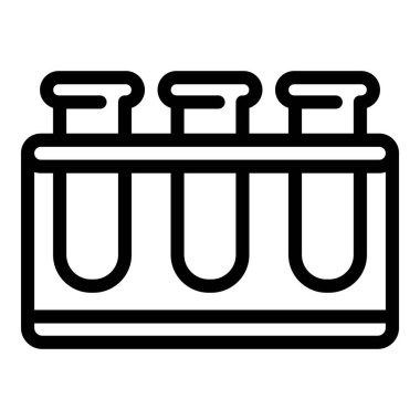 Test tüpü standı simgesi, anahat stili