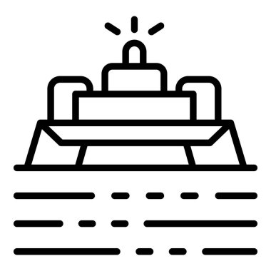 Çiftlik tohumu robot simgesi, taslak biçimi