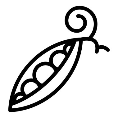 Vejetaryen bezelye ikonu, taslak biçimi