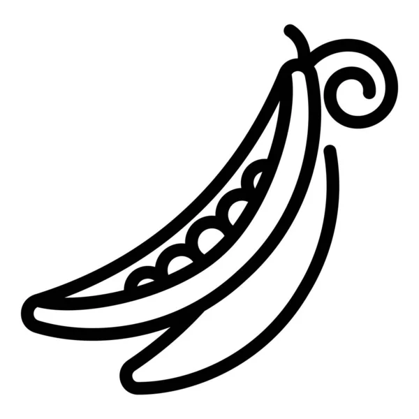 Значок горіхової їжі, контурний стиль — стоковий вектор