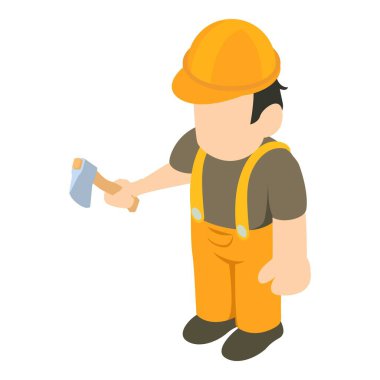 Oduncu simgesi, izometrik biçim