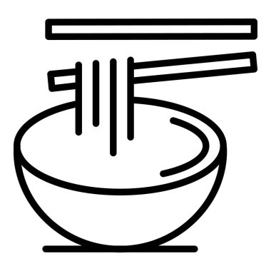 Çin ramen ikonu, taslak biçimi
