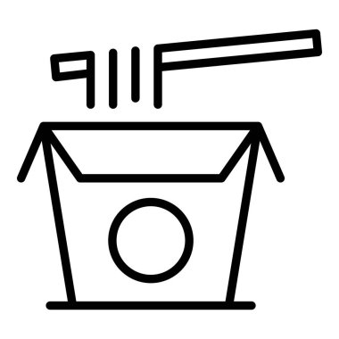 Cook box ramen icon, outline style
