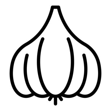 Sarımsak simgesi, anahat stili