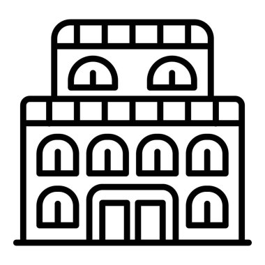 Eski sergi binası simgesi, taslak biçimi