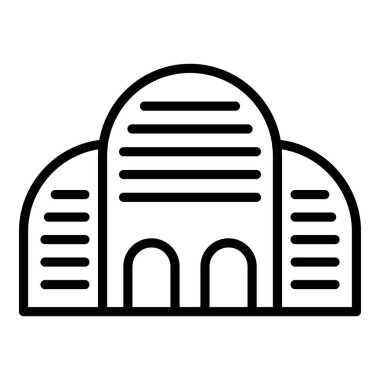 Eski mimari yapı simgesi, özet biçimi