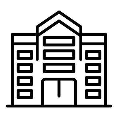 Ofis şehir binası simgesi, özet biçimi