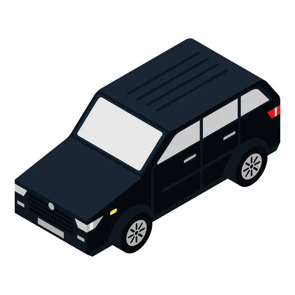 Icono de coche de gasolina, estilo isométrico — Vector de stock