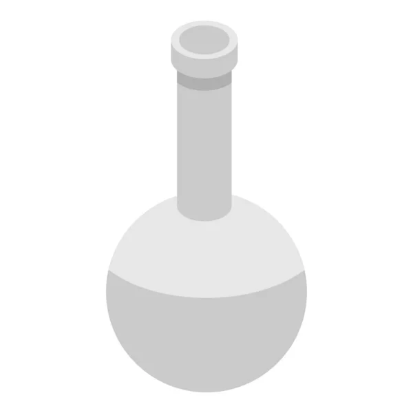 Chemiczne kolby ikona, izometryczny styl — Wektor stockowy