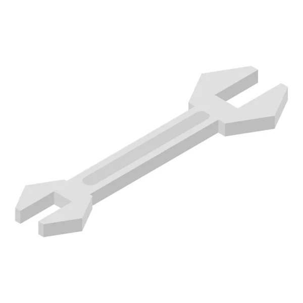 Schraubenschlüssel-Symbol, isometrischer Stil — Stockvektor