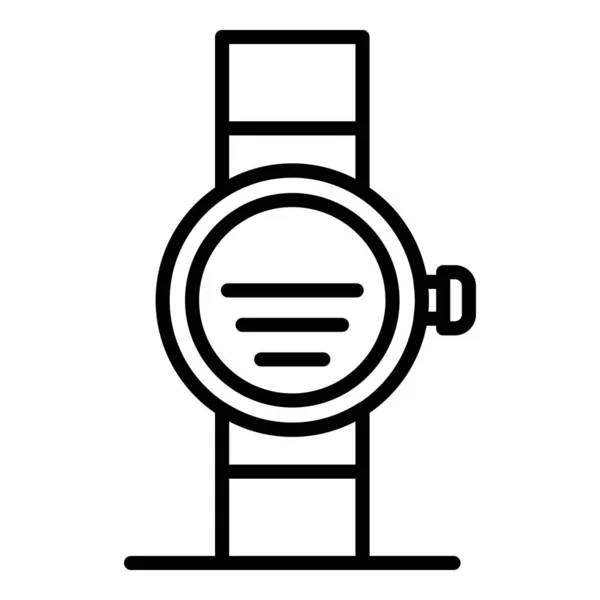 Gps smart watch ikon, körvonalazott stílus — Stock Vector