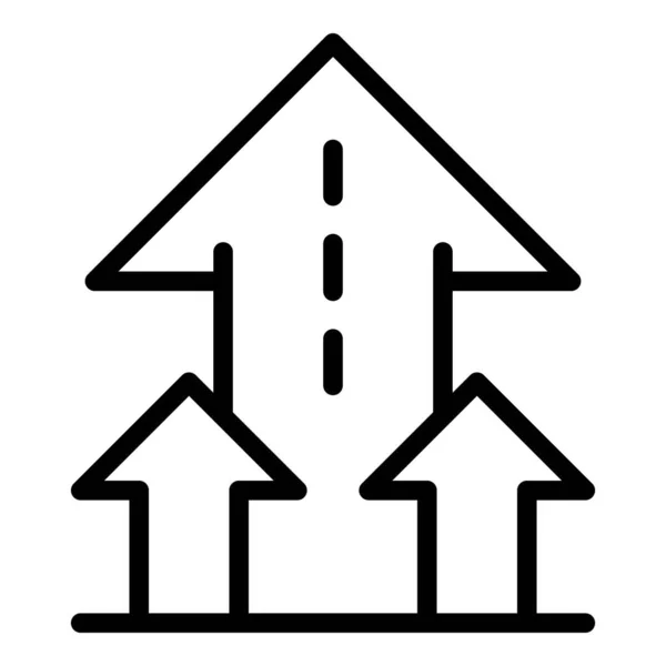 Startpfeil-Symbol, Umriss-Stil — Stockvektor