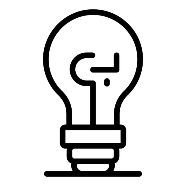 Иконка проекта Bulb, стиль контура — стоковый вектор