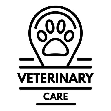 Veteriner bakım logosu, taslak biçimi