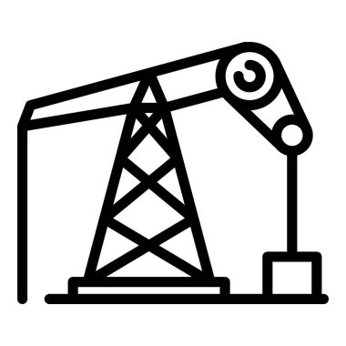 Petrol pompa simgesi, anahat stili