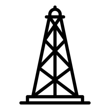 Petrol derrick simgesi, özet biçimi