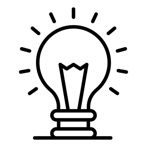 Light bulb ikon, dispositionsformat — Stock vektor