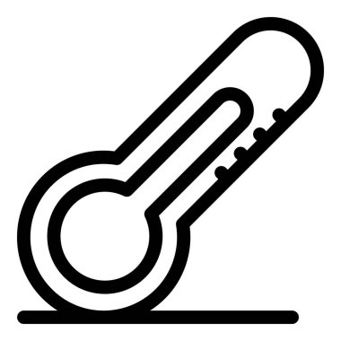 Termometre simgesi, anahat stili