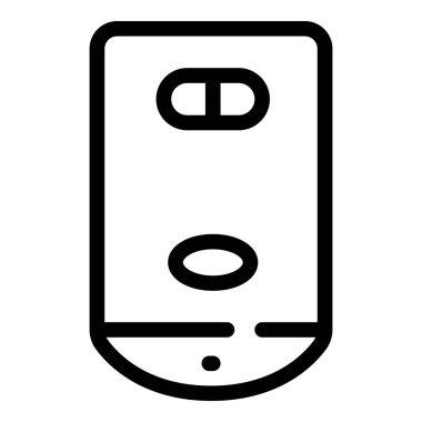 Duvara monte edilmiş kazan simgesi, özet biçimi