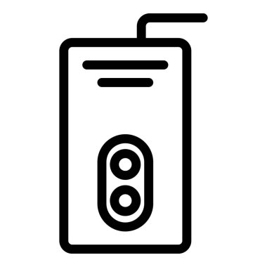 Çift devreli kazan devresi simgesi, ana hatlar biçimi