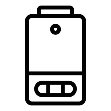 Gaz suyu ısıtıcısı simgesi, taslak biçimi